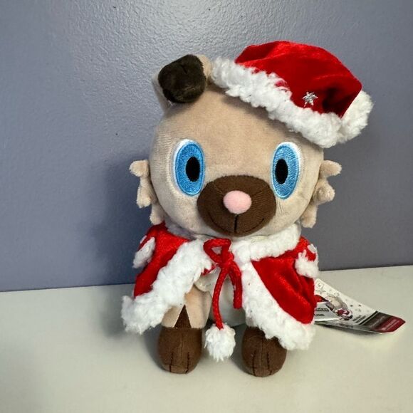 Pokemon Holiday Rockruff Center Christmas 2017 Plush Toy Rockruff Pokemon USED - Picture 8 of 10